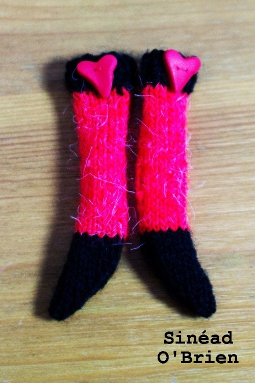 Blythe doll knitted socks patter