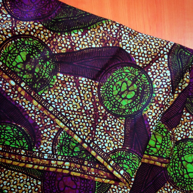 Ankara fabric bought in Sheffield