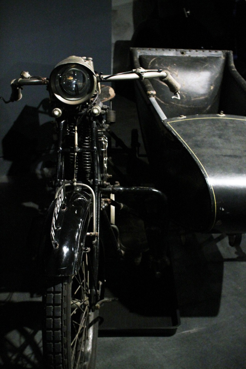 Motorbike and sidecar - Coventry Transport Museum