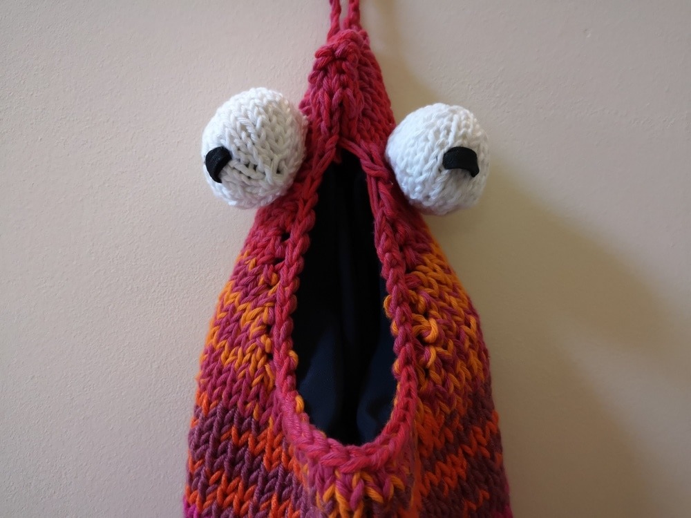 Knitted Yip Yip face close up