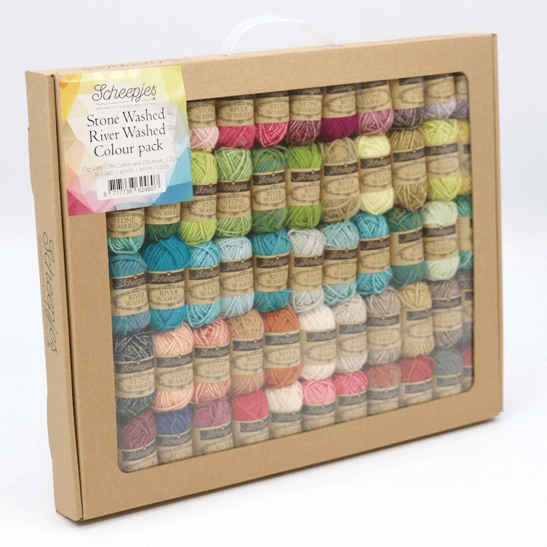 Scheepjes Yarn Set - Stone Washed River Washed colour pack